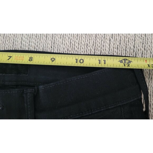 Mother Stunner Zip Ankle Step fray Black Jeans denim size 25 designer - Picture 8 of 9
